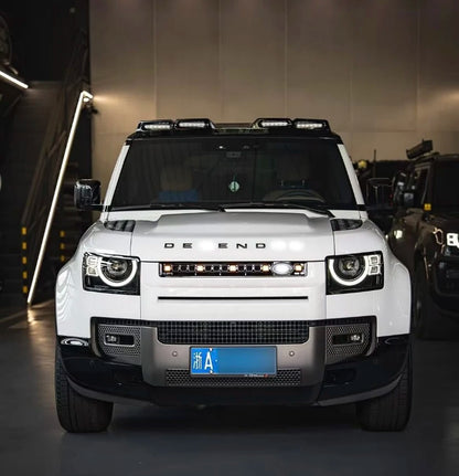 Car Ventilation Grille Front Bumper Grill With Led Dynamic Running Light OCTA for Land Rover Defender 20-25 90 110 130