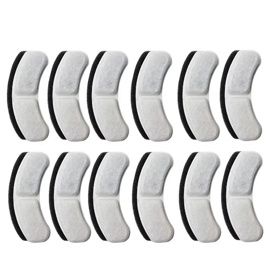 A98I-Pet Water Dispenser Filter Cartridge Set 12Pcs Cat Water Fountain Replacement Parts For Dog Feding And Drinking Supplies