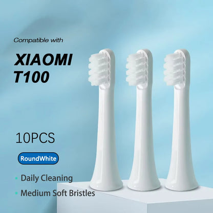 Brush Heads for XIAOMI T100 20/50/100Pcs Sonic Electric Toothbrush Soft DuPont Bristle Brush Vacuum Nozzles Refills