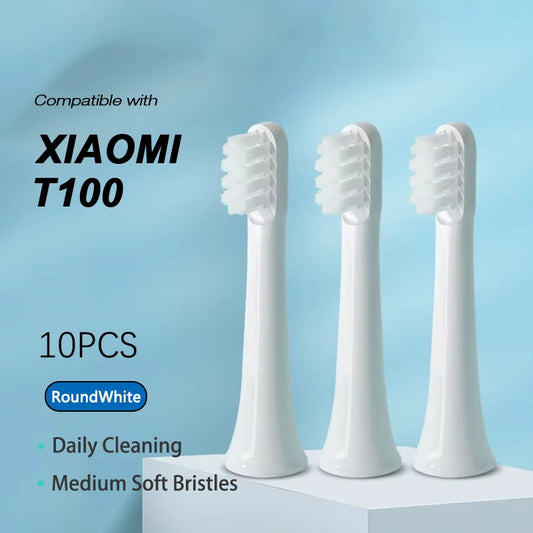 Brush Heads for XIAOMI T100 20/50/100Pcs Sonic Electric Toothbrush Soft DuPont Bristle Brush Vacuum Nozzles Refills