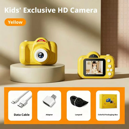 2026 New Kids Camera Cartoon Mini Digital Camera HD 1080P Video Recorder Portable Toddler Toys Birthday Gift for Boys Girls