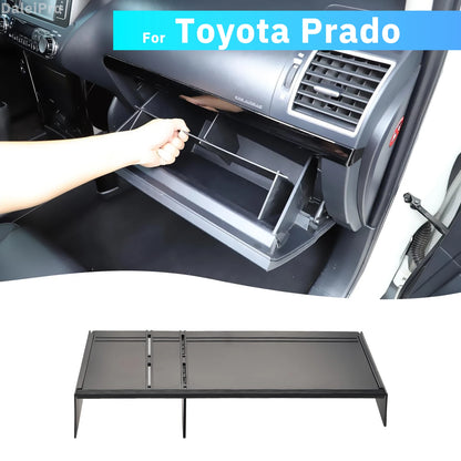 For Toyota Land Cruiser Prado LC150 J150 FJ150 2010-2018 Car Glove Compartment Organizing Divider Organizer Prado Storage Box