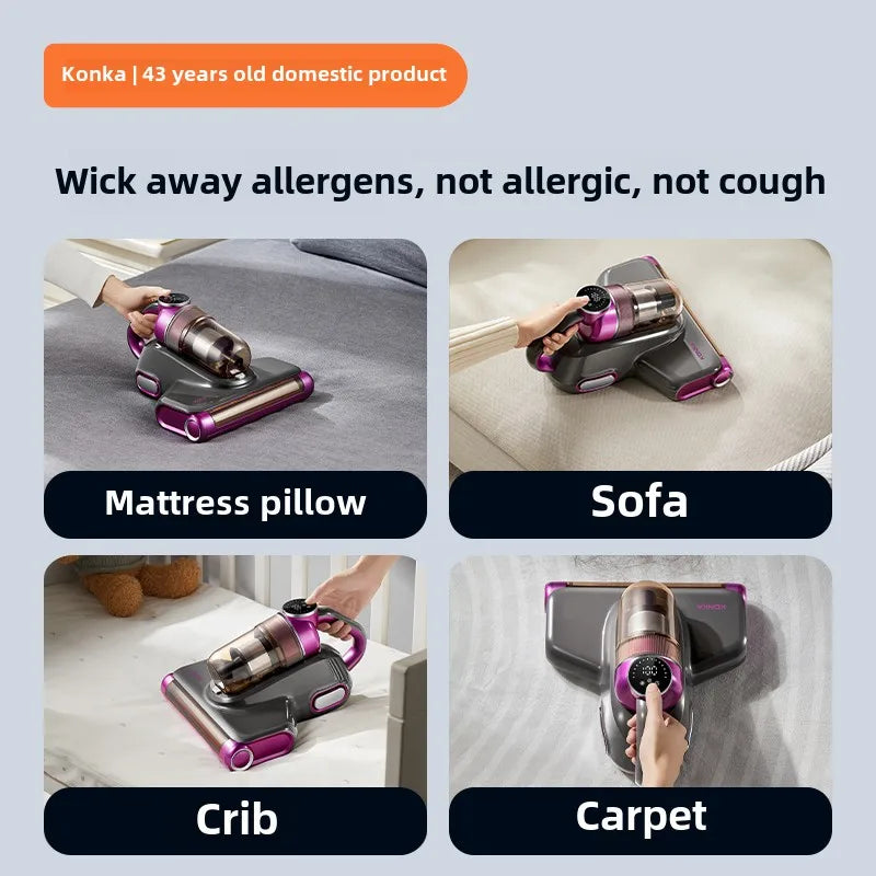 Vacuum Mite Remover Household Bed Large Suction Ultraviolet Sterilizer Wireless Vacuum Cleaner 220V Cleaning Appliances