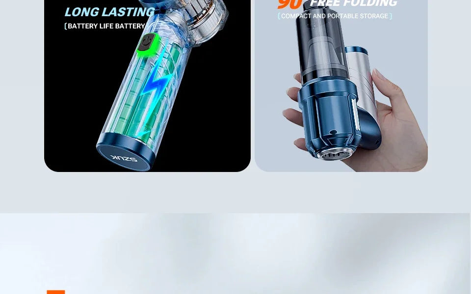SZUK High Pressure Car Vacuum Cleaner Portable Handheld Mini Vacuum Cleaner Strong Suction Car Cleaner Powerful Air Blower