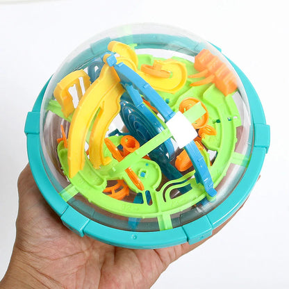 New Magic 3D Space Mission Maze Globe Puzzle Intellect Ball  80-100 Obstacles  Educational Interactive Brain Teaser for Children
