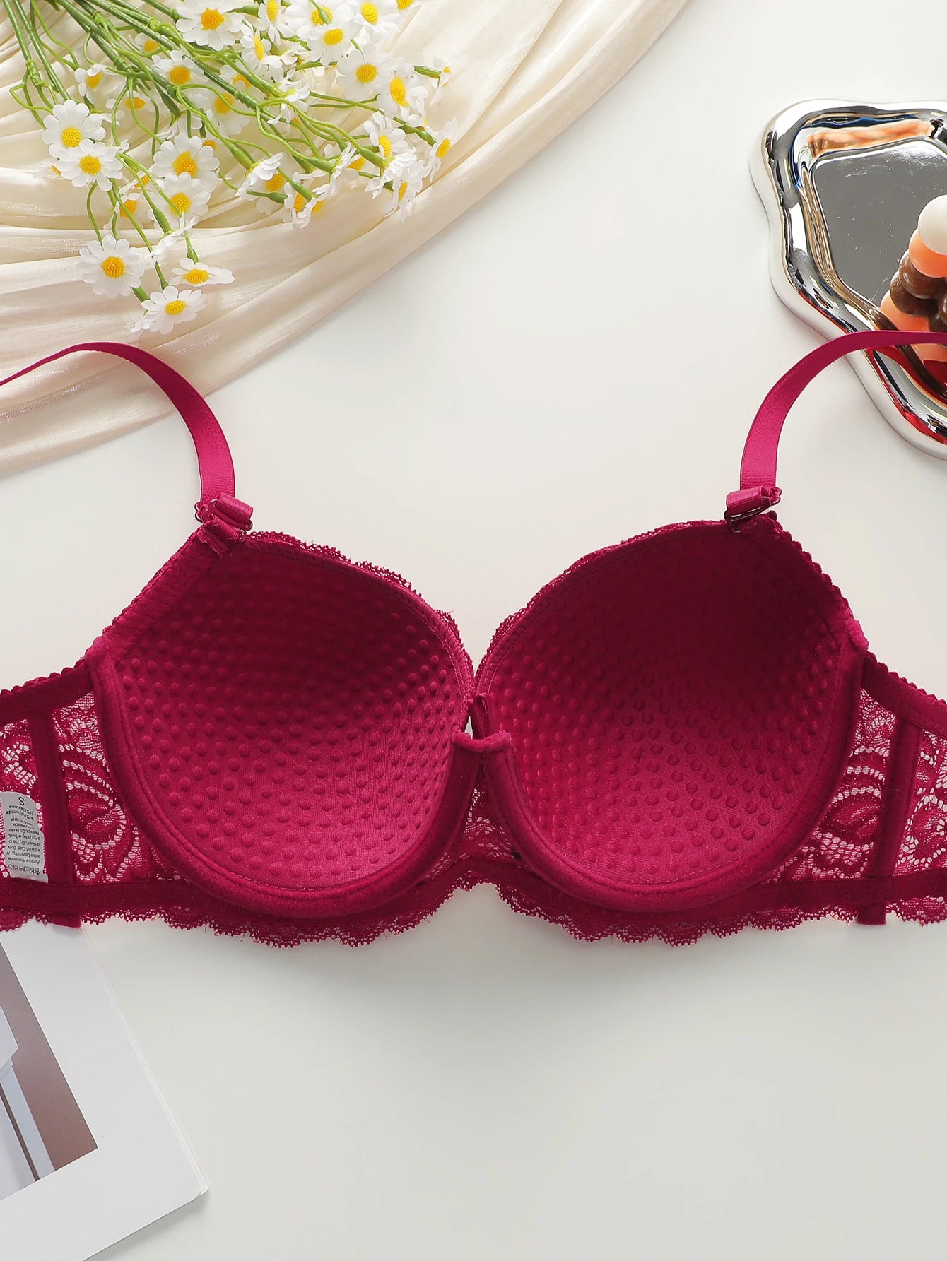 2-piece set of colorful lace combination for gathering and lifting daily bras lingerie set for women sexy  Lingerie 2 sets A2155