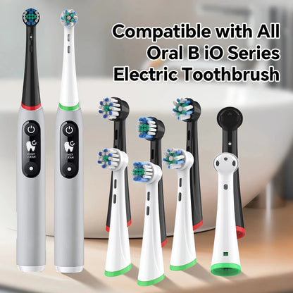NEW 2/4/8 pcs Toothbrushes Head, Compatible with Oral B iO 2/3/4/5/6/7/8/9/10 Series Electric Toothbrush Replacement Brush Heads