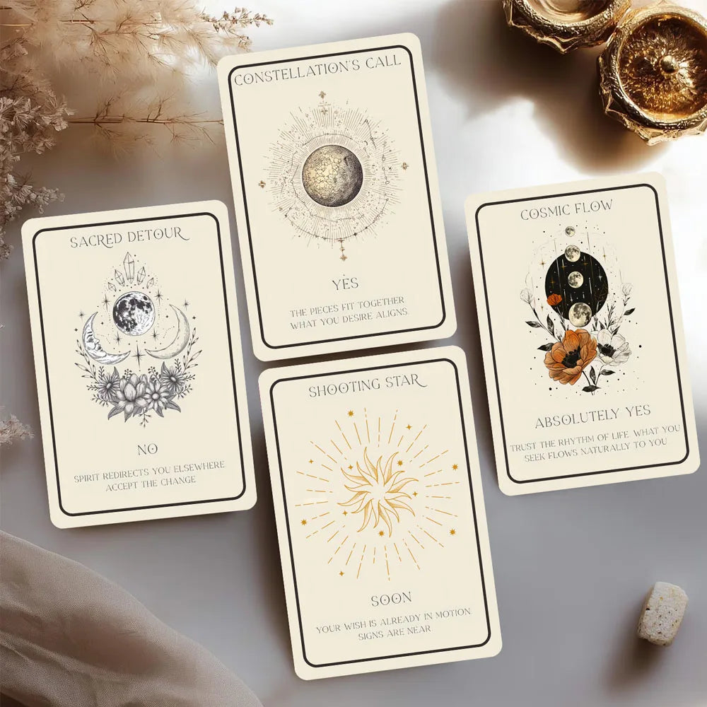 44 Card Deck, 13x8 Celestial Oracle Cards, Cosmic Guidance for Ultimate Personal Growth, Card Game for Inspiration