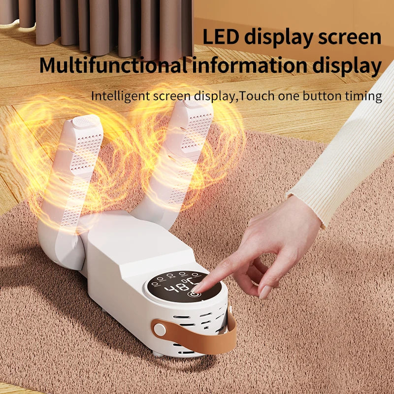 2025 150W Intelligent Timer Shoe Dryer New Boot Warmer Eliminate Odor Quick Drying Boot Deodorizer Multi-functional Socks Dryers