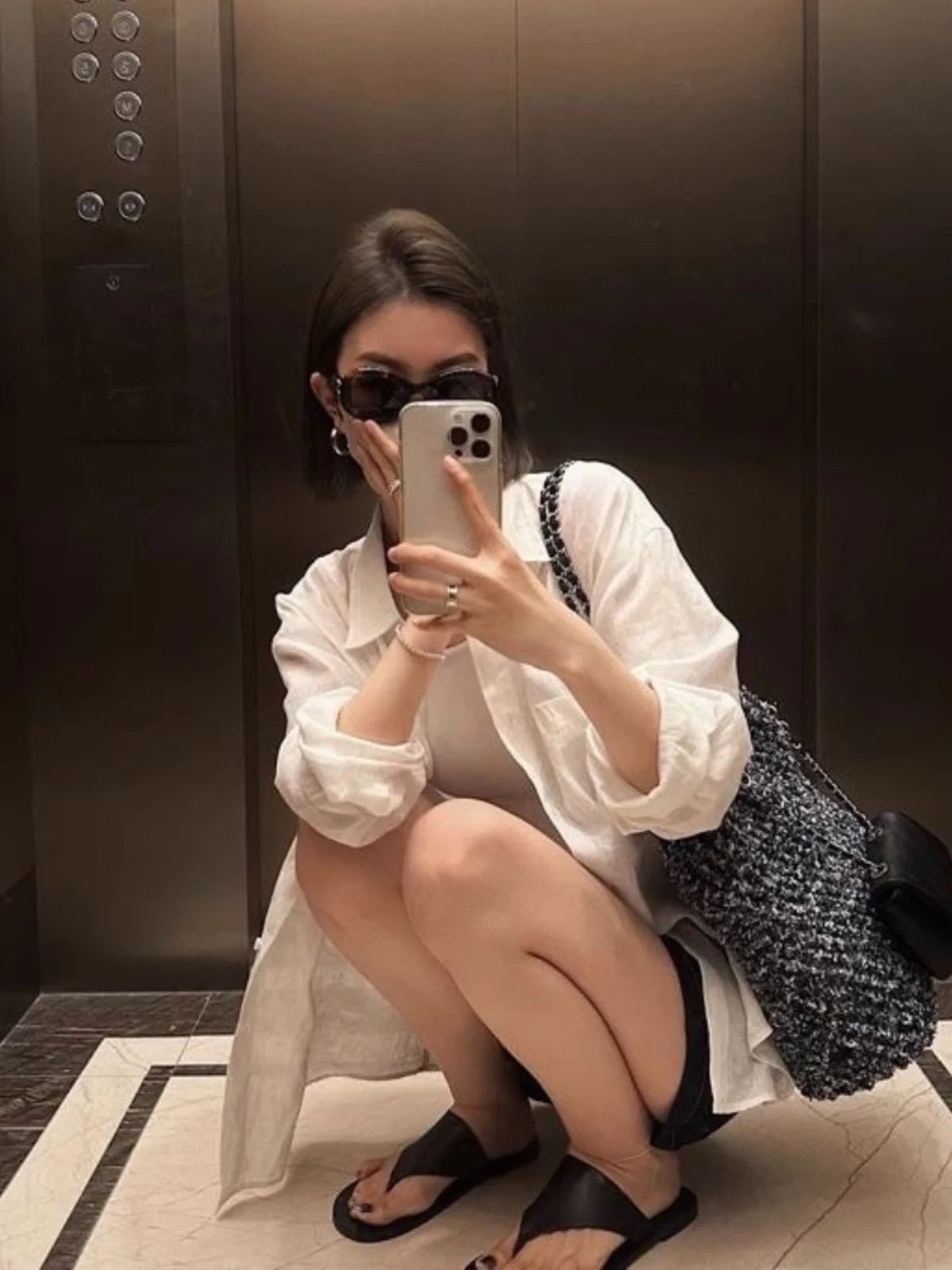 Women's Pure Linen Shirt Loose Fit Cotton Linen Sun Protection Versatile Shape Summer New plus Size Shirt Coat  Collar