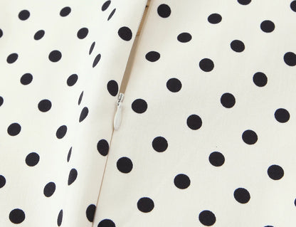 HH Summer Fashion Women's Polka Dot Mini Dress 2026 Short Sleeve Lace Up Collar Party Dress Female Hollow Out Sexy Evening Dress