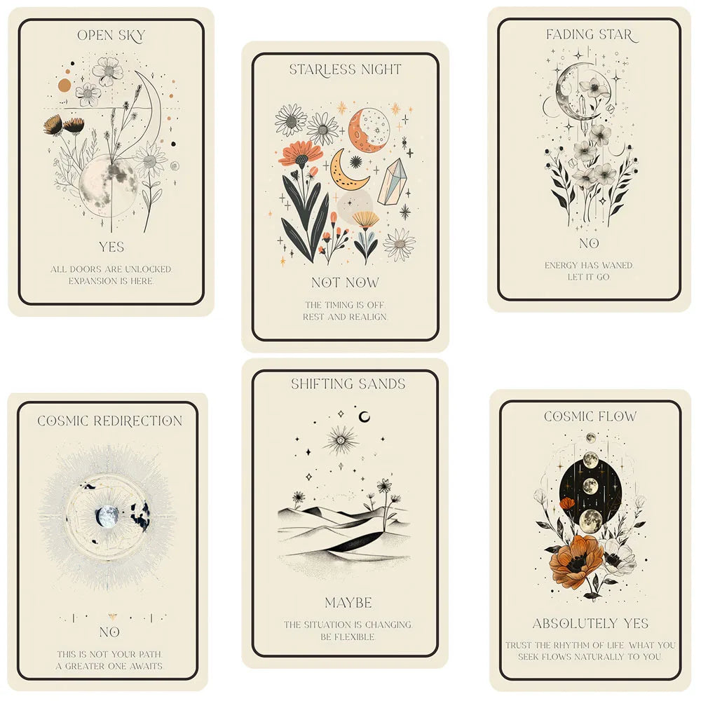 44 Card Deck, 13x8 Celestial Oracle Cards, Cosmic Guidance for Ultimate Personal Growth, Card Game for Inspiration