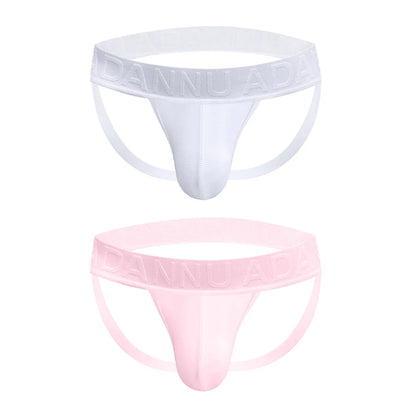 1/2/3PCS Mens Modal Sexy Breathable Quick Dry Sports Hip Lifting Jockstrap T-Back Thongs Bikini Underpants Sissy Panties for Men