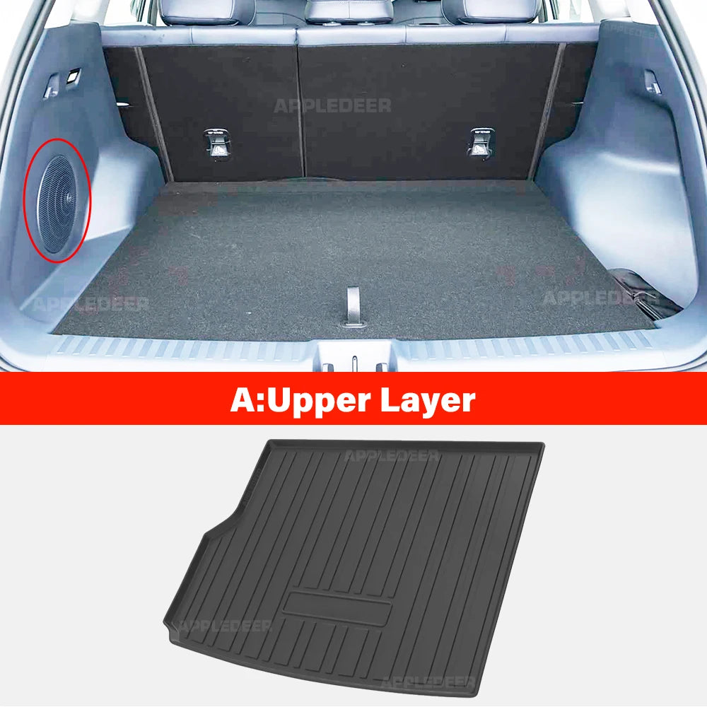 APPLEDEER For Geely EX5 / Galaxy E5 2024-2026 2025 TPE Trunk Mat All-Weather Non-Toxic Waterproof & Easy to Clean Cargo Liner