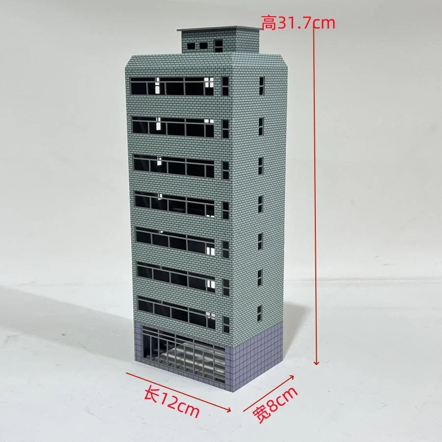HO Scale 1/87 City Sand Table Train Scene Plastic Assembly Building Model Diy  Toy