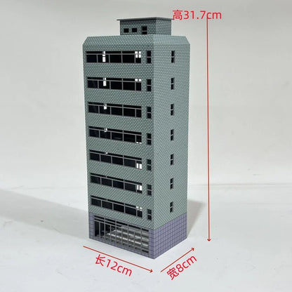 HO Scale 1/87 City Sand Table Train Scene Plastic Assembly Building Model Diy  Toy