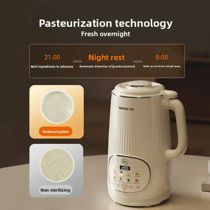 1.4L Stainless Steel Soy Milk Maker with 316L Self-cleaning and Reservation Function DJ14X-D664 for Home Use 220V