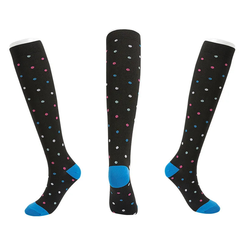 S-XXL Compression Socks Compression Socks for Varicose Vein Calf Riding Socks Stretch Open Toe Knee Socks