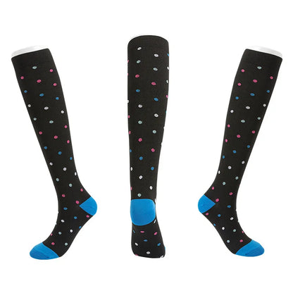 S-XXL Compression Socks Compression Socks for Varicose Vein Calf Riding Socks Stretch Open Toe Knee Socks