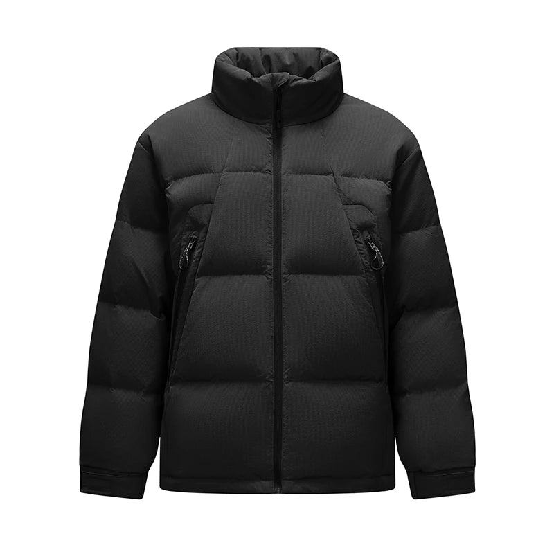 Semir Down Jacket Men Textured Loose Fit Stand Collar Puffer Coat 2025 New Winter Versatile Outerwear