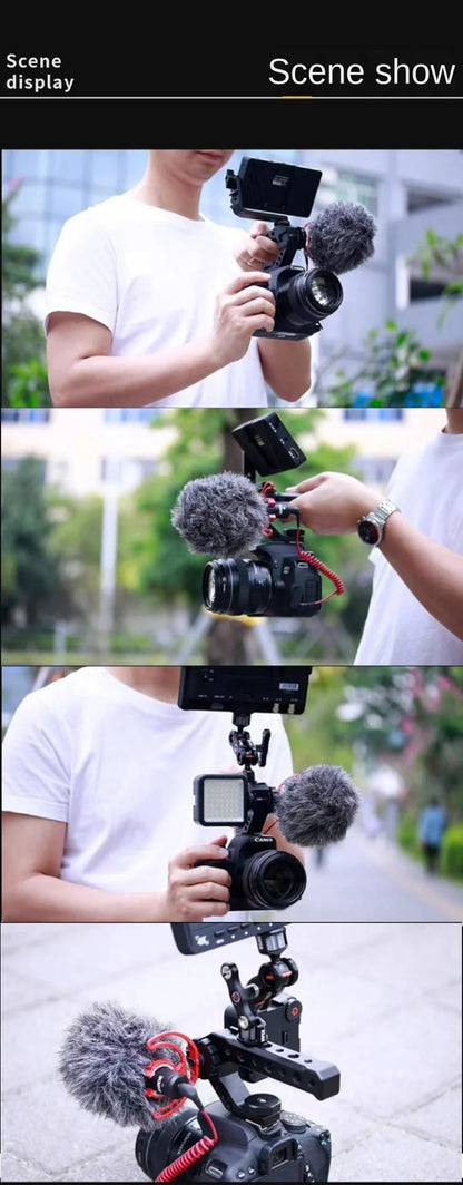 DSLR Camera Top Handle Grip Mirrorless Smallrig Camera Cold Shoe Adapter Mount Hand Held Stabilizer Camera Accessory Top Handle