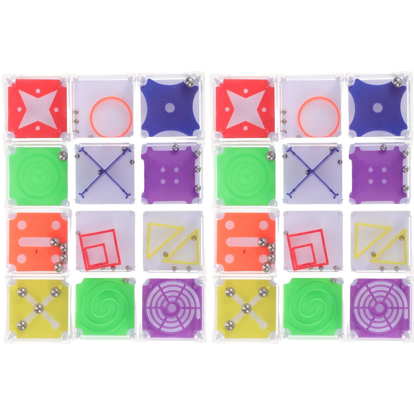 24Pcs Mini Puzzle Maze Ball Game for Children Adults Handheld Balance Challenge Stress Relief Brain Teaser Hand Eye Coordination
