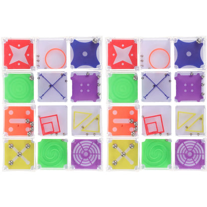 24Pcs Mini Puzzle Maze Ball Game for Children Adults Handheld Balance Challenge Stress Relief Brain Teaser Hand Eye Coordination