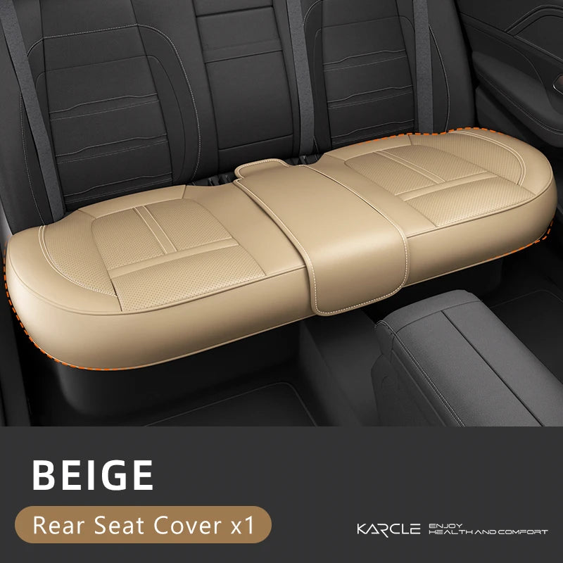 Universal PU Leather Car Seat Cover Full Wrap Anti Slip Vehicle Chair Protector Mat Waterproof Sweatproof Auto Seat Cushion