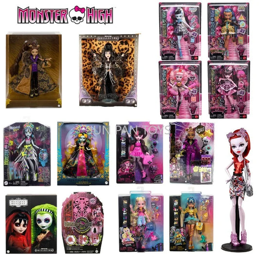 Original Monster High Fest Scary Sweet Birthday Prom Party Secrets Garden Wednesday Addams Collectible Fashion Doll Kid Gift Toy