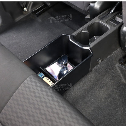 TESIN Car Rear Center Storage Box Organizer for Suzuki Jimny JB74 2/4 Door 2019 2020 2021 2022 2023 2024 Up Interior Accessories