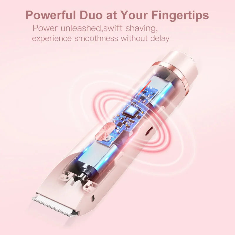 Electric Shaver Private Area Shaving Device Men's and Women's Shaving Device Full Body Water Washing Dry and Wet Dual-use Device