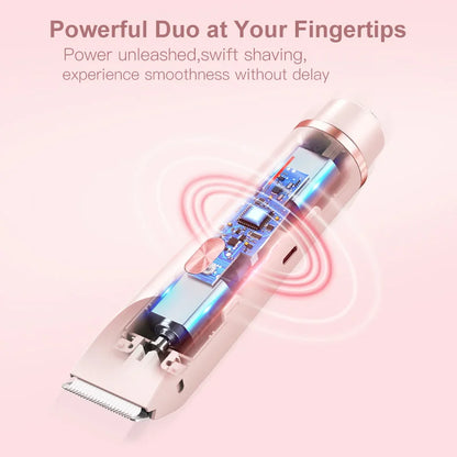 Electric Shaver Private Area Shaving Device Men's and Women's Shaving Device Full Body Water Washing Dry and Wet Dual-use Device