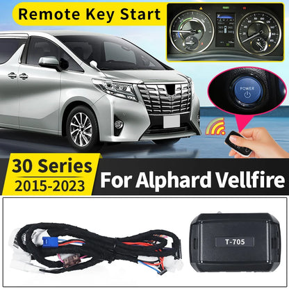 Remote Key Starter,For Toyota Alphard Vellfire  30 Series 2015-2023 Interior Upgraded Modification accessories 2022 2021 2020