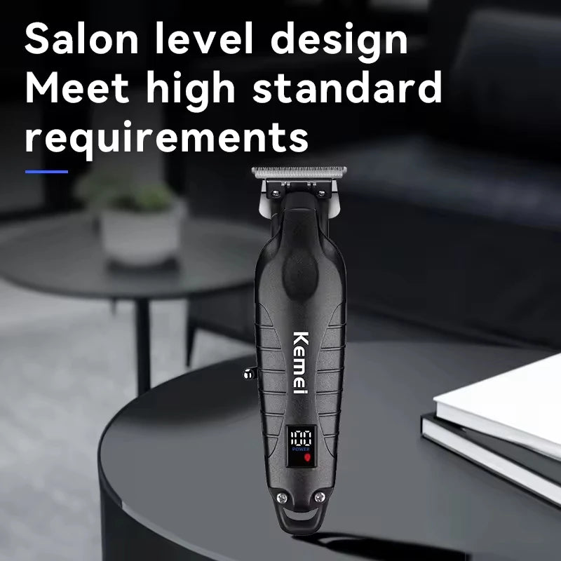 Kemei KM-2293 7000RPM Barber Professional Electric Hair Clipper Trimmer Cordless USB Charging Rechargeable Hair Clippers