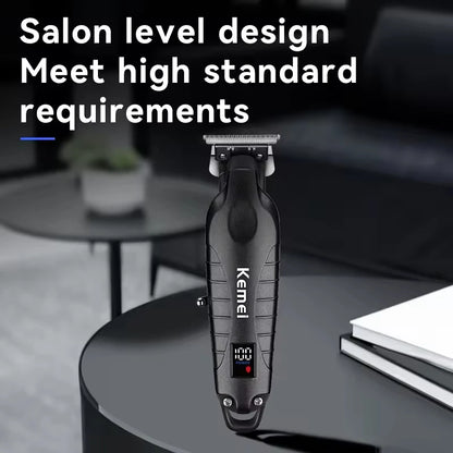 Kemei KM-2293 7000RPM Barber Professional Electric Hair Clipper Trimmer Cordless USB Charging Rechargeable Hair Clippers