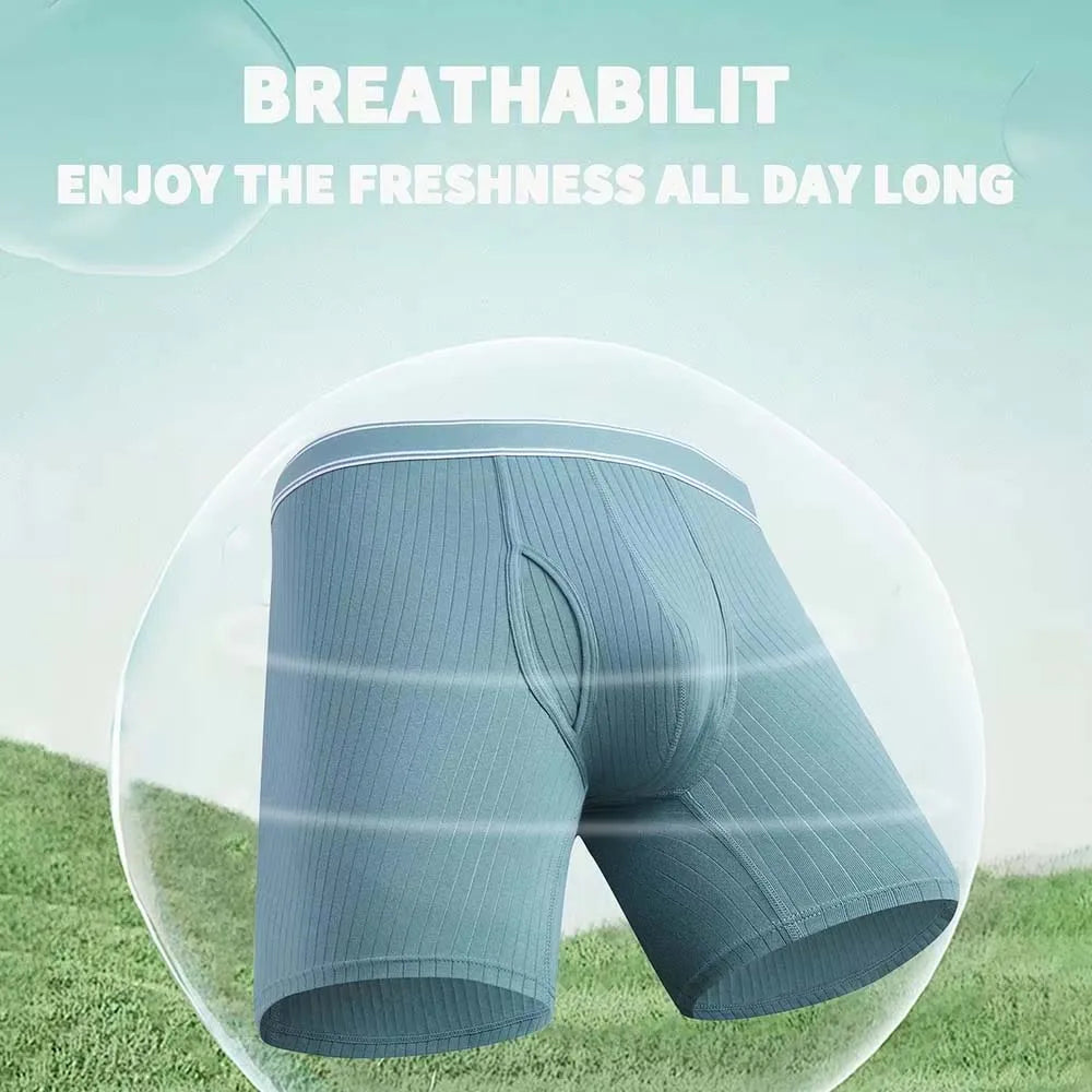 3/4Pcs Boxer man Comfortable Men's briefs Long Boxers For Man Underwear 3D Cutting U Pouch Design Men's underpants