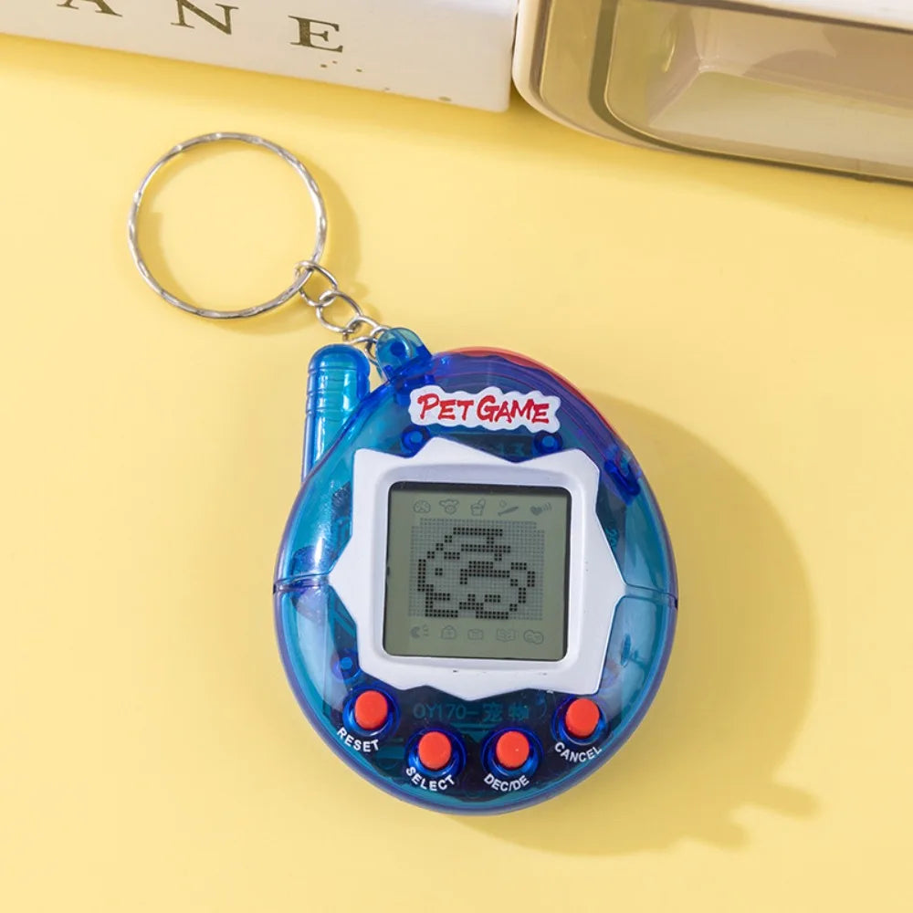 Collector's Edition Aqua Blue 3D Interactive Tamagotchi, Virtual Pet Retro Game Gift for Gamers