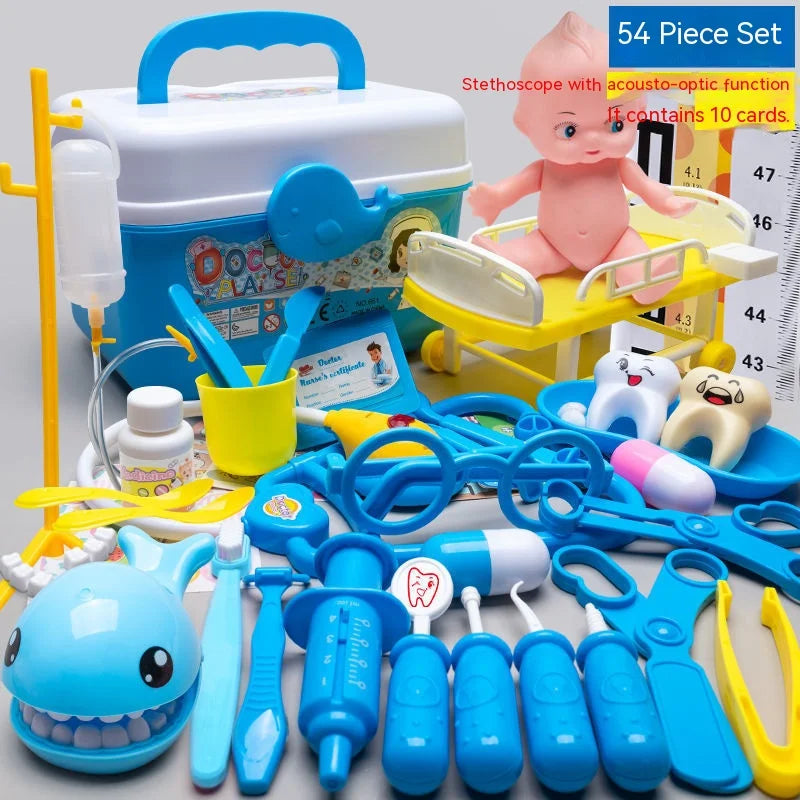 Doctor Toy for Kid Doctor Pretend Play Set Children Medical Dentist Tool Stethoscope Educational Toy Montessori Hobbies Kid Gift
