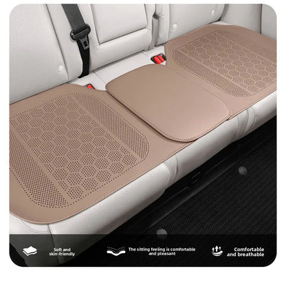 High Quality Nappa Leather Universal Car Seat Full Cover Breathable Luxury SUV Car Protection Perforated Leather Seat Full Cover