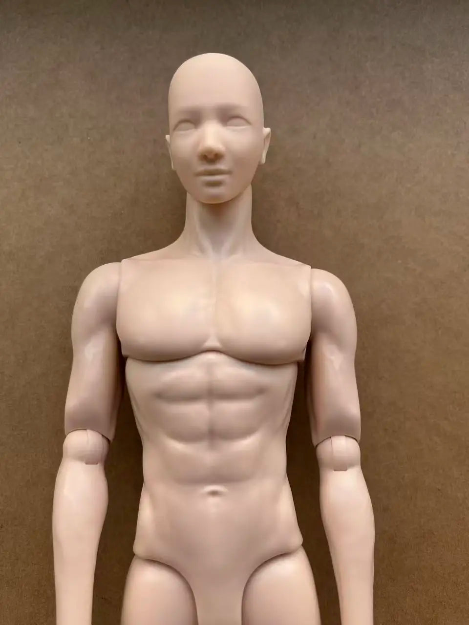 YUNYI Male Doll Body Figure 1/6 Muscle Male Doll Body Toys Multi-Joints Movable Beige Skin Doll Body Collection Doll Toy Parts