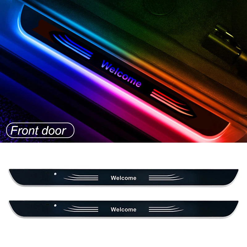 【Customized】Car Door Sill Light LED Car Ambient Lights RGB  Welcome Pedal light For Hyundai Nissan Toyota Mazda B-MW Other Auto