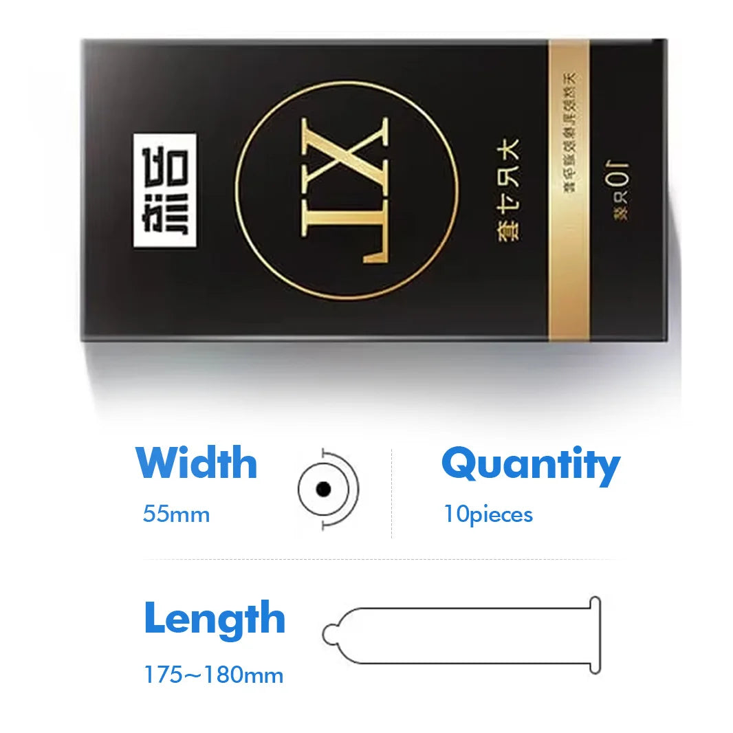 Condoms XL 55mm Large Size(10Pcs,20Pcs,30Pcs) - Sensational Penis Sleeve for Enhanced Performance and Intimate Moments