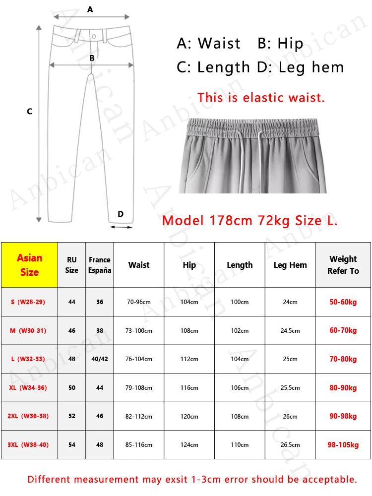 2025 Autumn New Gradient Color Washed Sweatpants Men Heavy Cotton Wide Leg Knit Sports Pants Loose Fit Straight Trousers