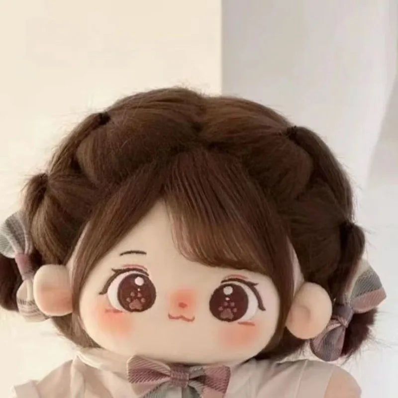 20cm Kawaii Cotton Dolls Anime Plush Stuffed Customization Figure Miaomiao Naked Figure Doll Wearable Clothing Dress Up Gifts