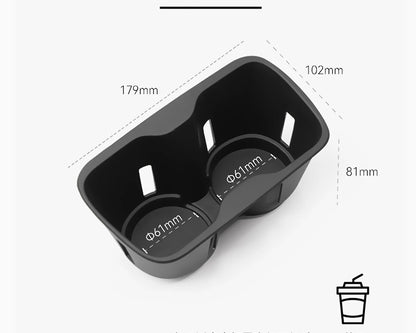 For BYD Sealion 07 2024 2025 Armrest Storage Box Center Console Layered Storage Box Cup Holder Modification Interior Accessories