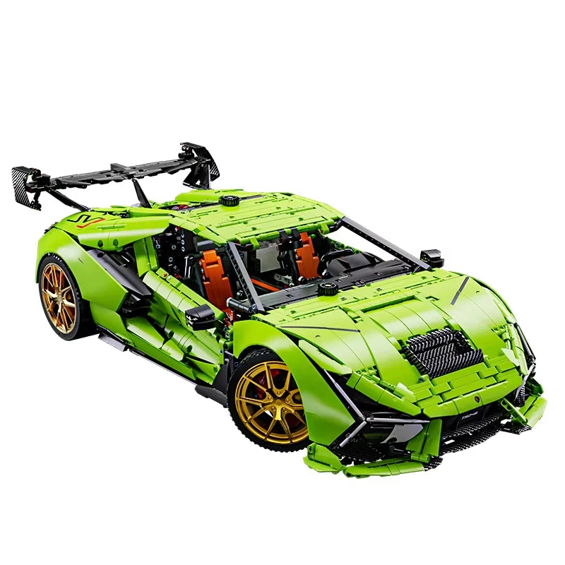 1:6 Technical APP Remote Control Super Speed Racing Lambo SVJ Hypercar Building Blocks Ornament Bricks Toys Christmas Gifts