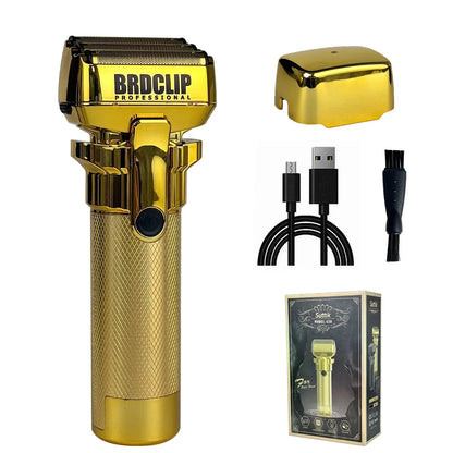 BRDCLIP 430 Handle Professional 3 Foil Electric Shaver LED Display 7500RPM Clipper Speed Adjustment Salon Hair Trimmer for Men