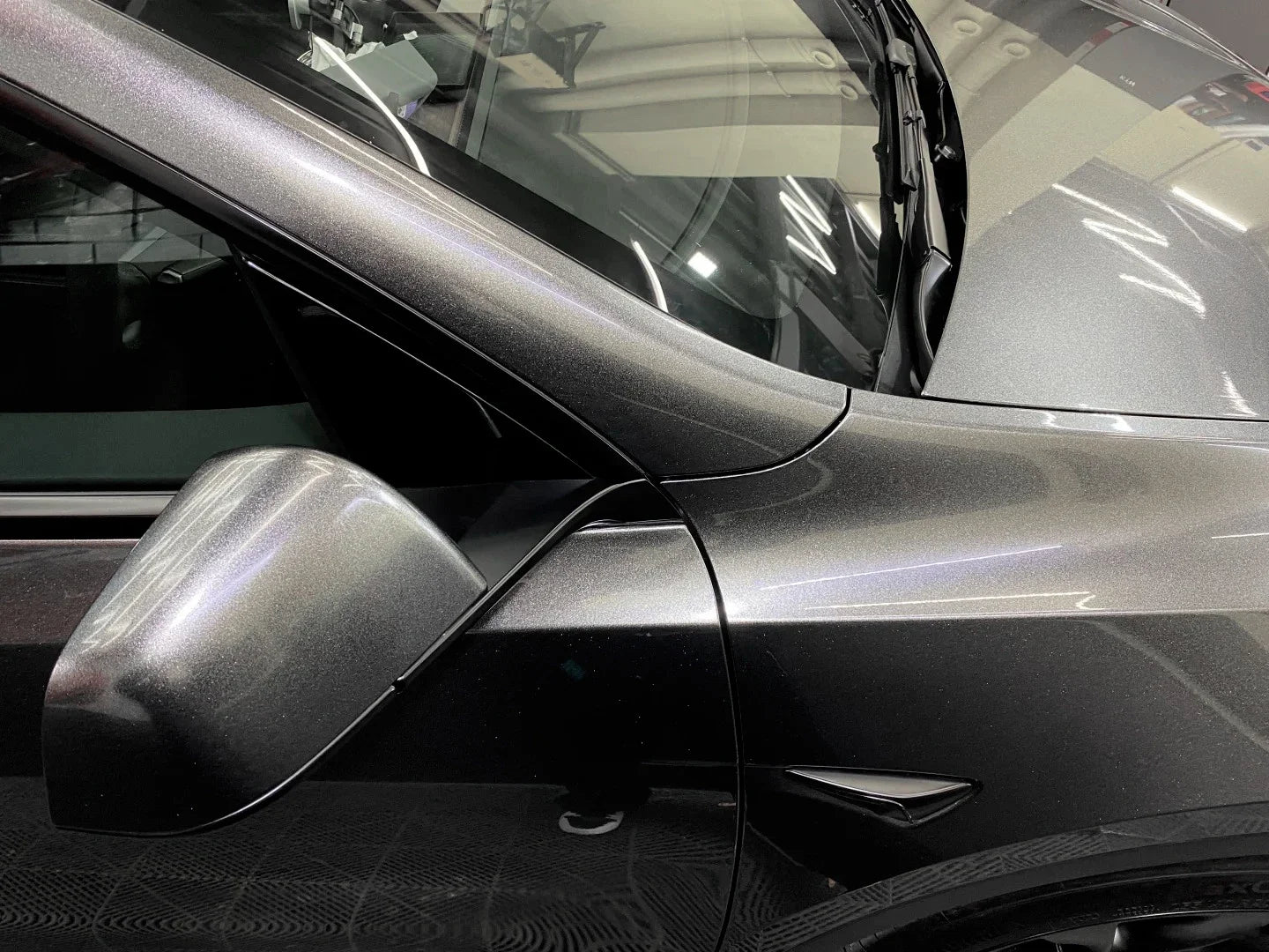 Car Satin Metalliced Graphite Grey Sticker Waterproof Air Release DIY Stickers Car Adhesive Vinyl for Auto Motorcycle Body Decor
