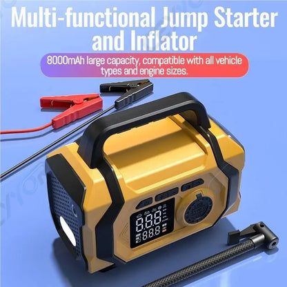 CEYYOR Emergency Power Supply for Car Jump Starter Portable Air Compressor Vacuum Cleaner High Capacity 20000mAh for Auto,Truck
