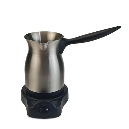 200ml Portable Stainless Steel Turkish Hand-pour Electric Coffee Pot Home Spill-proof Auto Heating Coffee Cup Kitchen Tools 800W